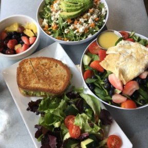 Gluten-free spread for lunch from The Granola Bar